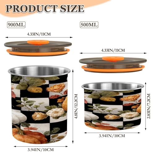 Contenedor de café acero inoxidable con tapa 900 ml miniatura 2
