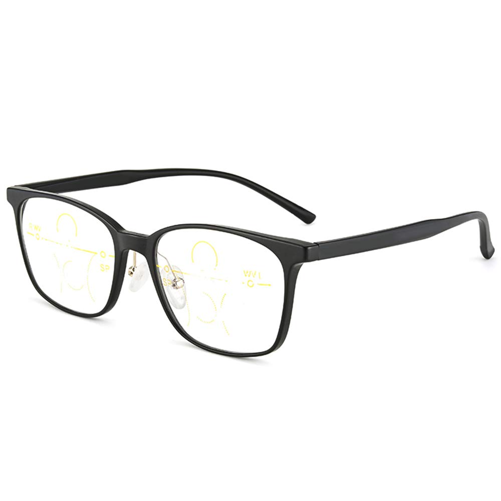 MANG Gafas de Lectura con Bloqueo de luz Azul Gafas multifocales progresivas Lentes universales HD Lectores de computadora con Enfoque automático, Protección UV, Anti Fatiga Ocular