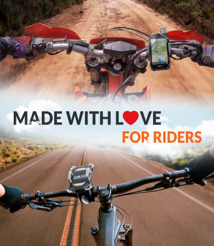 Bike & Motorcycle Phone Mount - For Iphone 14 (13, Xr, Se, Plus/Max), Samsung Galaxy S22 Or Any Cell Phone - Universal Handlebar Holder For Atv, Bicycle Or Motorbike. +100 To Safeness & Comfort #TOP5