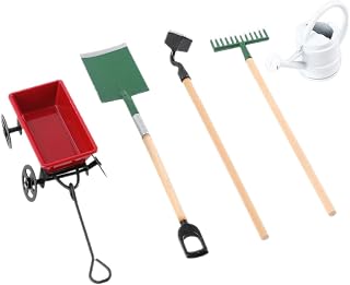 BETOOKY 1 Conjunto De Brinquedos De Casa De Bonecas Em Miniatura Brinquedos De Casa De Bonecas A Granel Mini Carrinho Acessórios De Trabalho De Casa De Bonecas Acessórios De Jardim Em