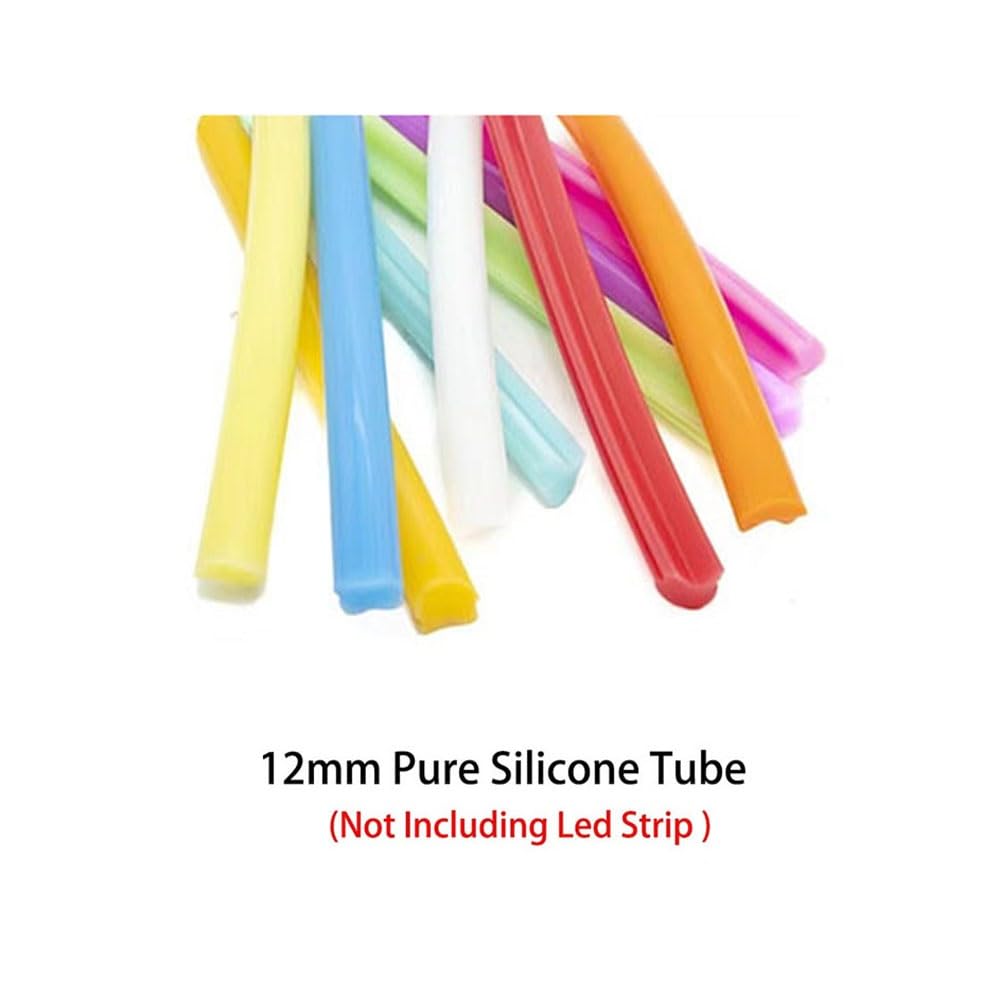 Difusor flexible y plegable, Señalización a prueba de mal tiempo multicolora el 1-20M la tira neón 12m m no incluida(Purple,10meters)