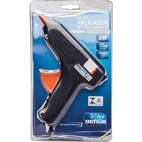 Pistola De Cola Quente 40w Genial Tech Bivolt - 01 Unidade Gramp Line, Multicor
