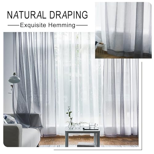 Draperies a oeillets gris clair 260 x 270 cm pour dressing