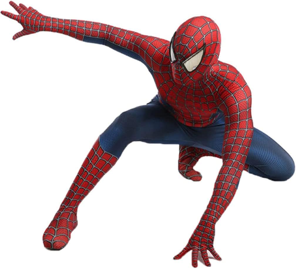 AledIn Disfraz de Halloween de superhéroe de elastano, overol de araña, estilo 3D, traje de cosplay