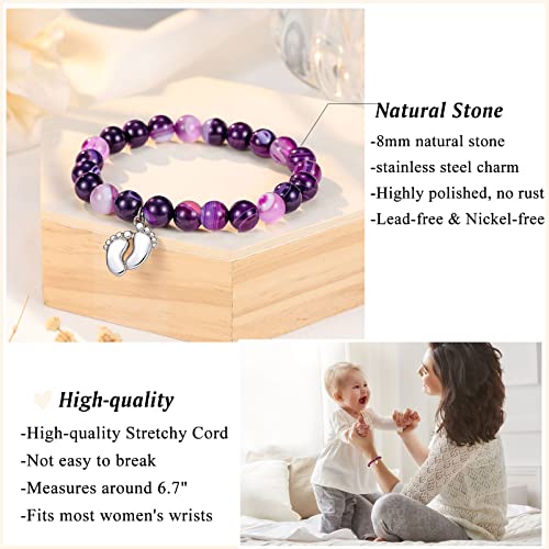 New Mom Gifts For Women, First 1St Mothers Day Gifts For New Mom, Best Pregnancy Gifts For First Time Moms New Mom Gifts For Women After Birth, 1St Mothers Day Gift Ideas For Mom Mama Mommy To Be Bracelet #TOP3
