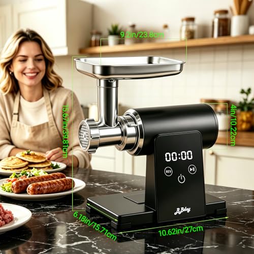 Image of Electric Meat Grinder with Touch Screen, 3200W MAX