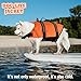 Schwimmweste Hund, FainFun Schwimmweste Hund Orange, für Klein und Groß Hunde Ripstop und Reflektierende, Verstellbare Größe mit Starkem Auftrieb und Schwimmen Rettungsgriff (Orange, XS)
