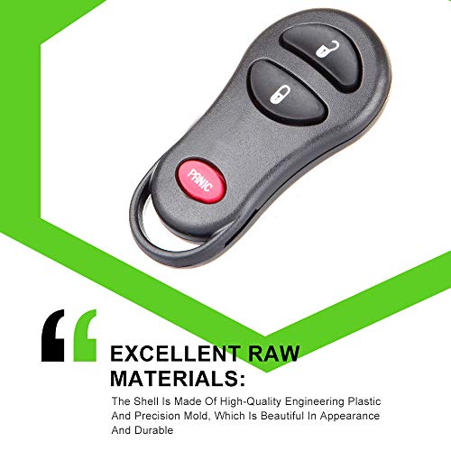 Scitoo Key Fob Keyless Entry Remote Fit For Dodge For Ram Pickup 03-05 For Dodge For Dakota For Durango 01-03 For Plymouth Prowler 01 For Plymouth Voyager 99-02 315Mhz 04686481-1 4686481Aa #TOP2