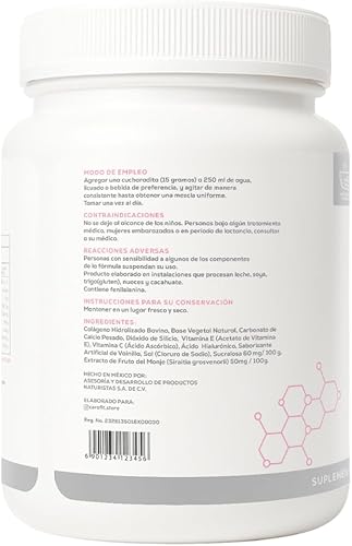 Miniatura 8 de Caro FIT - Polvo de Colágeno Hidrolizado con Vitamina C y Ácido Hialurónico 17.64 oz