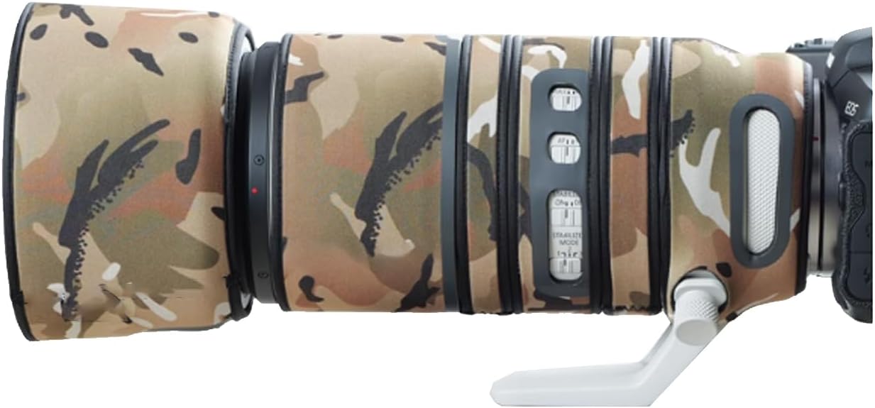 Lens Cover for Canon RF 100-500mm F4.5-7.1 L is USM Camouflage Camera Lens Protection Sleeve (Color #MC Camouflage - Waterproof) Rain Cover