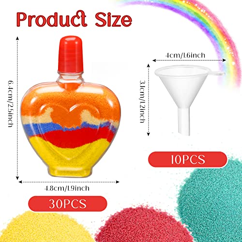 Yinkin Heart Shaped Sand Art Bottle Necklace Kit #TOP24