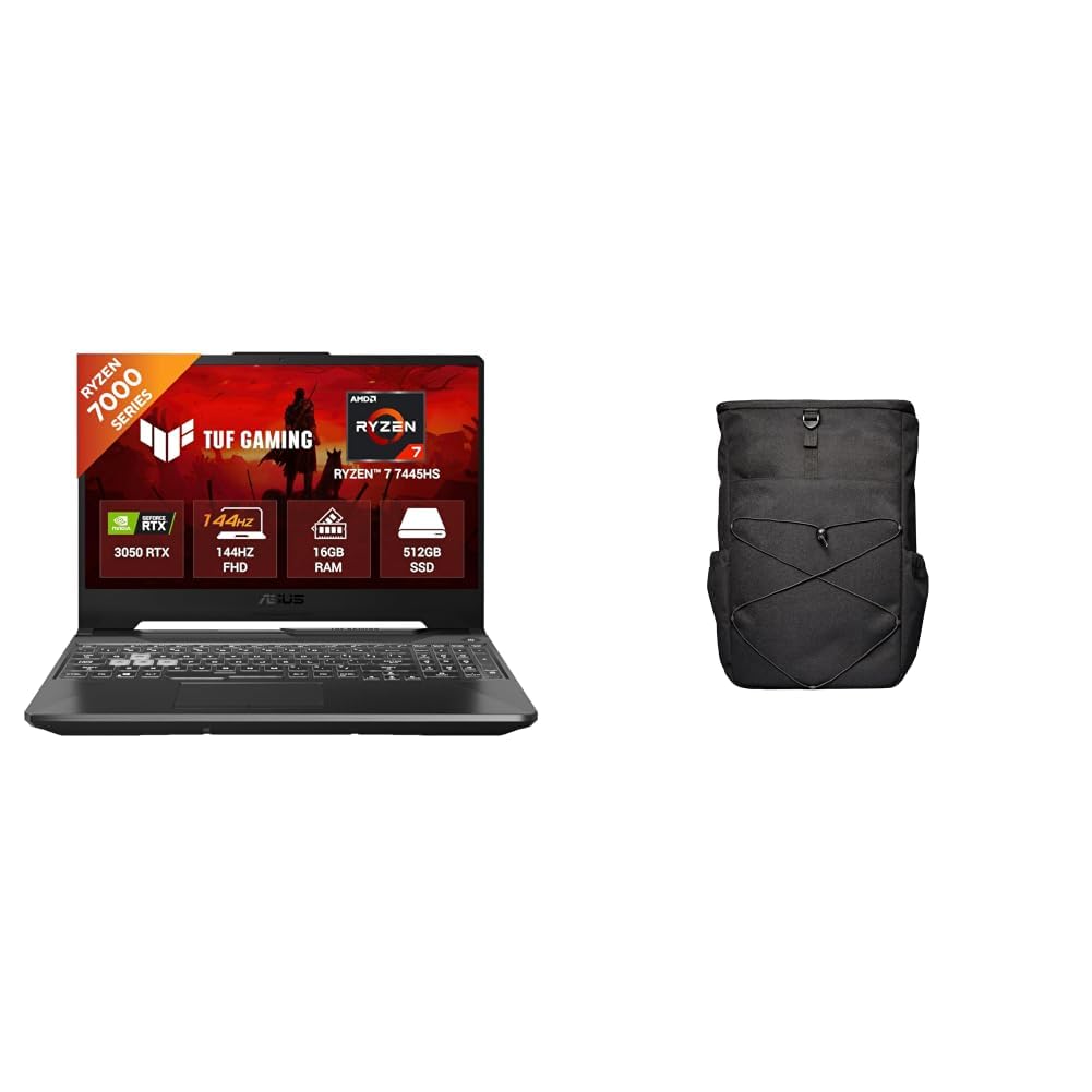 ASUS TUF A15 (2025), Ryzen 7 7445HS,RTX3050 4GB,16GB DDR5,512GB SSD,FHD 15.6",144Hz,Win11,FA506NCG-HN199W + Laptop Bag and Mouse-image-33