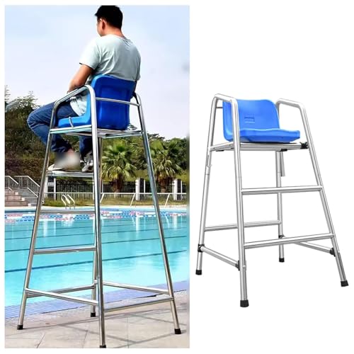 Sillas de socorrista, Silla de observación de Alta Resistencia para socorristas - Soporte de socorrista de 120 cm de Alto para Piscinas, Parques acuáticos, Playas y gimnasios. Taburete Alto