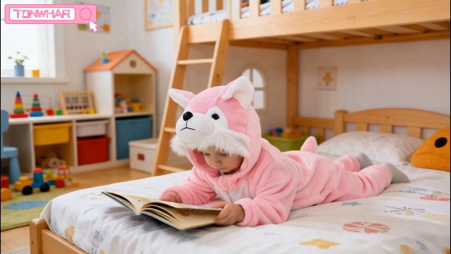 Disfraz animal con capucha para bebés y niños miniatura 7