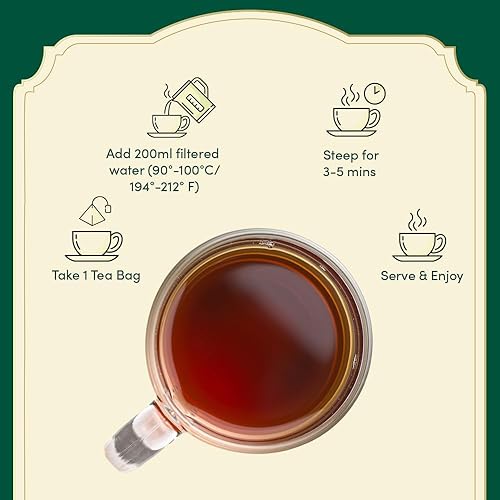 Vista 18 de VAHDAM, Paquete surtido de té Chai (6 deliciosos sabores, 36 bolsas de té piramidales ecológicas) con cafeína, sin gluten, sin OGM, mezclas de té