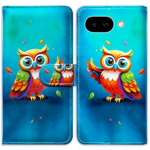 Étui Pixel 9a rabat Bcov bleu idéal pour visionner vos vidéos de voyage