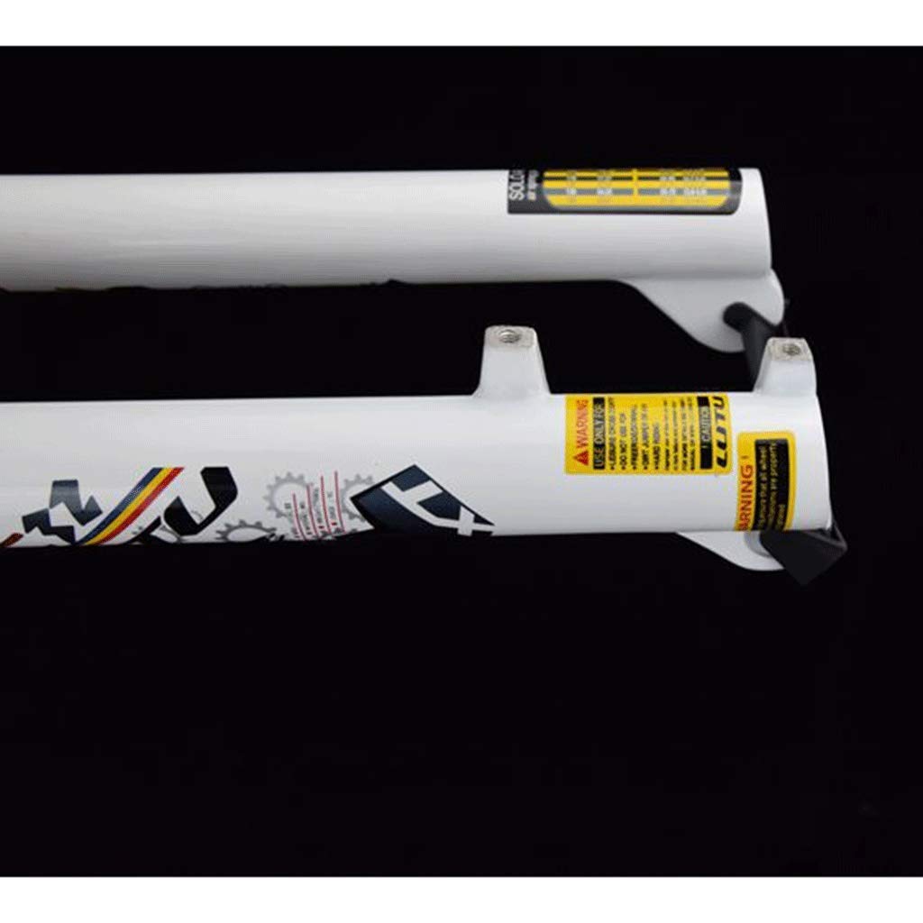 XC 26/27,5/29"Sospensione Bici Molla pneumatica Forcella MTB Freno a Disco Tubo Dritto 1-1/8" Corsa 120 mm Blocco Manuale Assale 9 mm QR