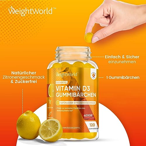 Vitamin D3 Gummibärchen von WeightWorld für gesunde Ernährung