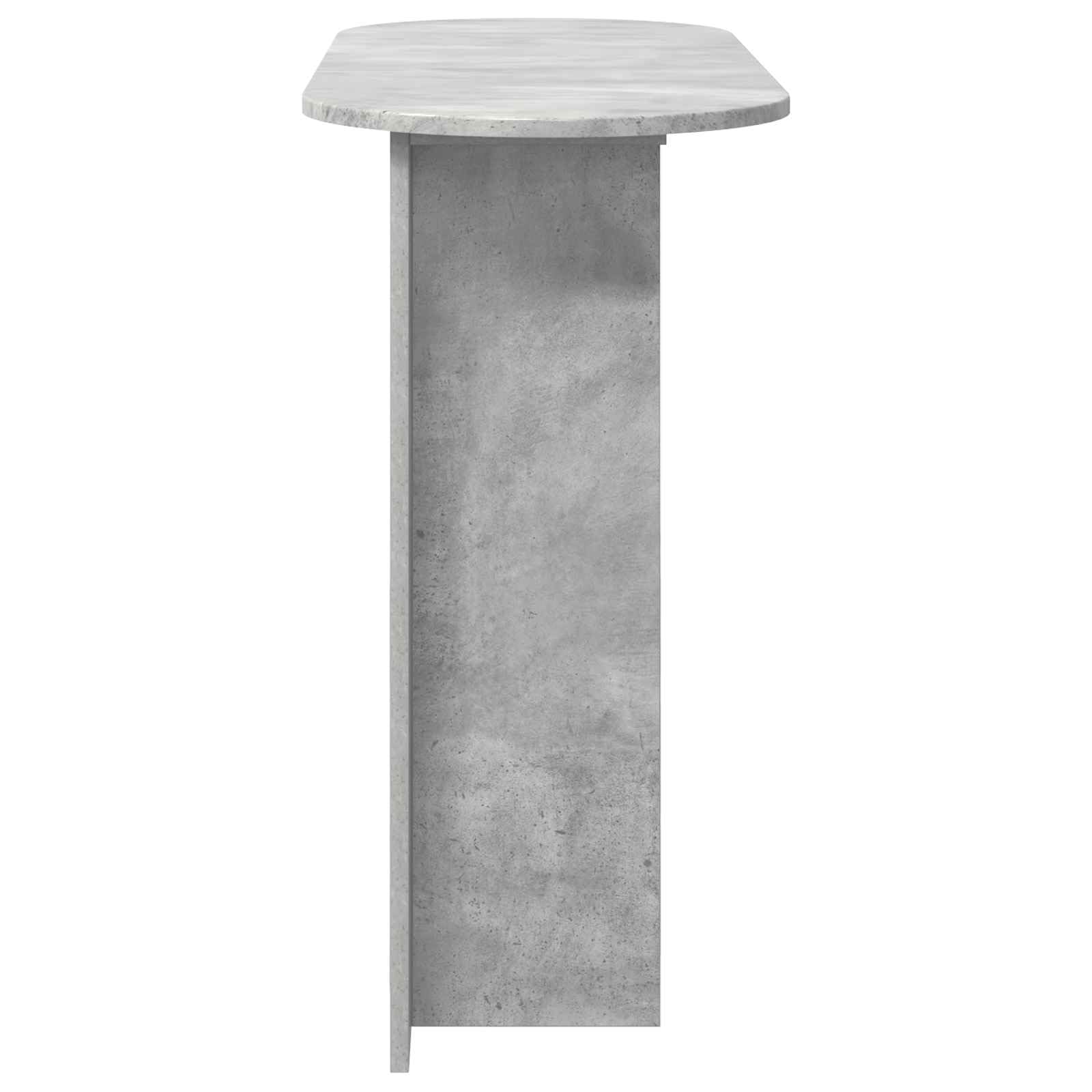 Stół konsolowy, szary betonowy z materiału drewnopochodnego, 100 x 39,5 x 75 cm, stół ścienny i stół do korytarza, do przedpokoju i salonu, stół do odkładania kluczy, lampy, roślin i sofy