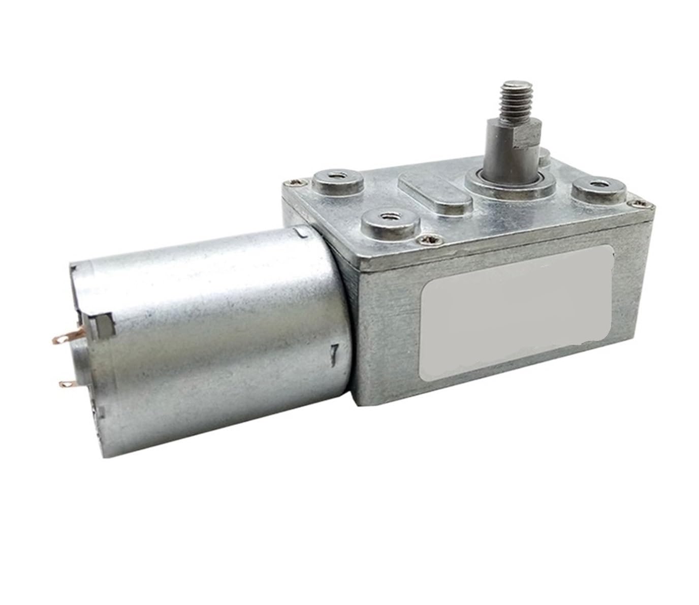 Motorreductor helicoidal JGY370 de 12 V y 24 V con eje de salida de tornillo M5 de 8 mm, utilizado for brocas planas dobles específicas.(Package R,40rpm,12V)