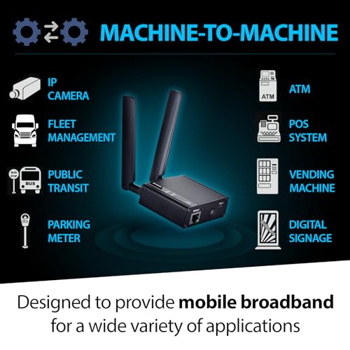 D-Link 4G LTE (Cat 4) to Gigabit Ethernet Modem/Bridge, Best for M2M Applications, Supports OpenVPN, Optional Enterprise Service Platform, Works on Verizon or AT&T (DWM-311-B1)
