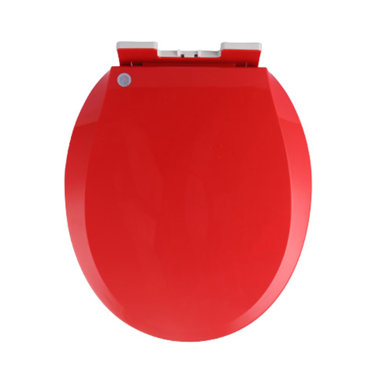 Red, Colored Toilet Seat Round 360 * 410Mm, Slow Close Seat, Fit and Standard Toilets, Quick Release Hinges for Easy Clean, Installing, Never Loosen
