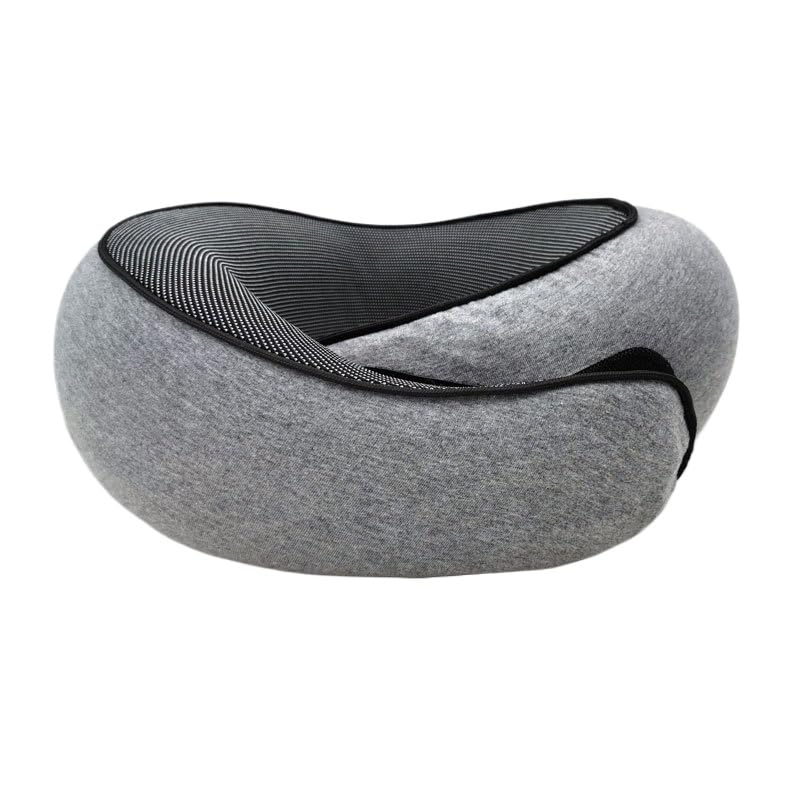 Coussin De Voyage Mémoire De Forme Le-Globe-Trotteur (Blanc Gris)