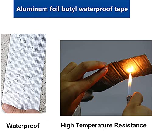 Nastro Butilico Impermeabile Super Forte - Per Riparazioni Tetti E Perdite, 50mm X5m - Foto 9