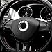 etopmia Aluminium Trim Car Steering Wheel Logo Sticker fit VW Volkswagen Golf 6 Golf 7 Polo Tiguan Passat B7 Touran Scirocco Beetle