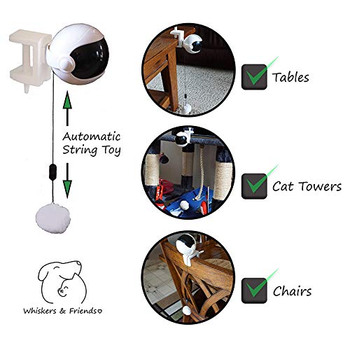 Jzenzero Brinquedos elétricos interativos para gatos, brinquedo para gatos de levantamento automátic