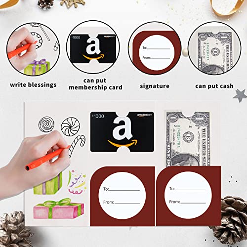 24Pcs Holiday Christmas Greeting Cards, Money Holder Christmas Cards, Christmas Cards Boxed With Envelopes, Money Cards For Cash Gift Christmas, Holiday Gift Giving, Xmas Gifts Cards -A #TOP2