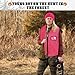 Jeere Blaze Pink Hunting Vest and Hat Set - Knitted Hat for Adult Hiking and Fishing