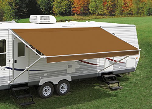 Solid Medium Brown Replacement Canopy/Fabric for a 18' Awning