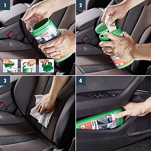 SONAX InnenReinigungsTücher Box (25 Stück) zur schnellen, einfachen und gründlichen Reinigung aller Flächen im Fahrzeuginnenraum | Art-Nr. 04122000