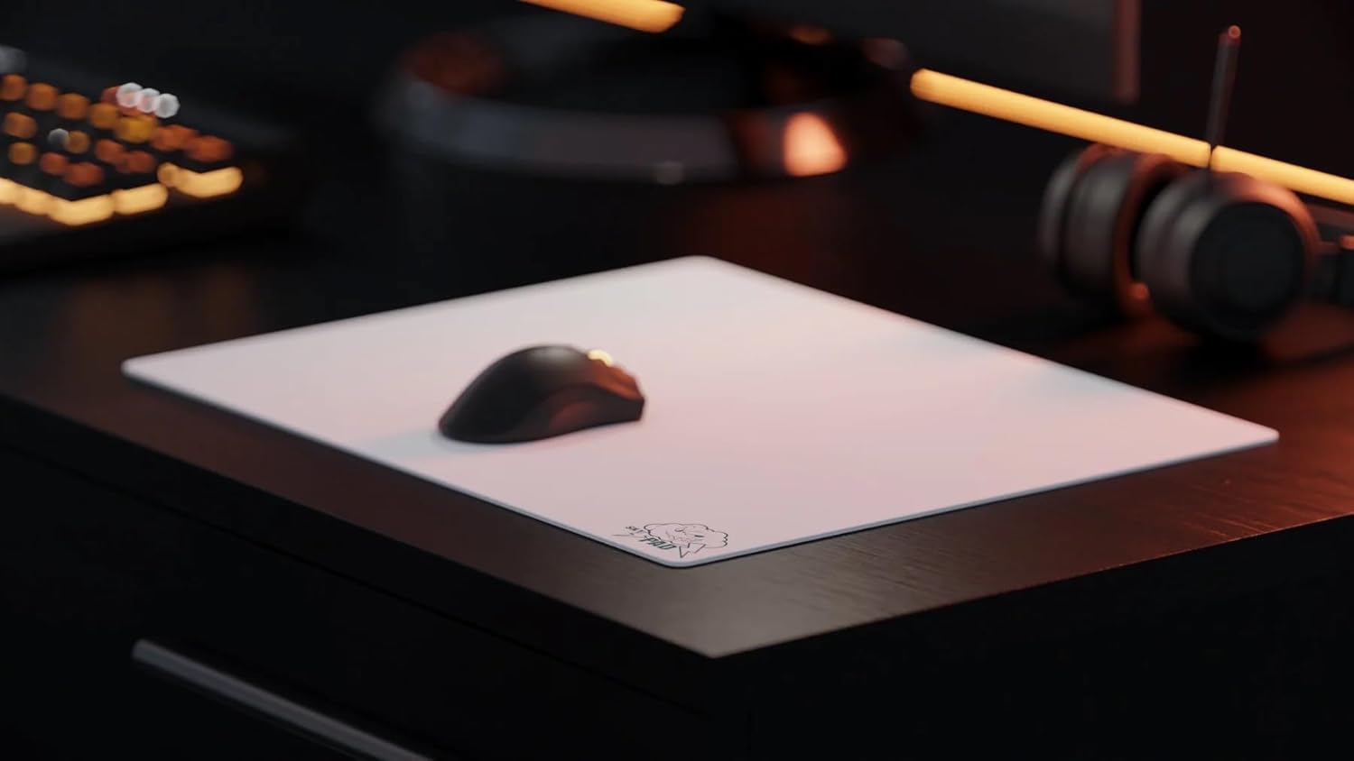 SkyPAD Glass 3.0 XL ゲーミング マウスパッド クラウド ロゴ付き