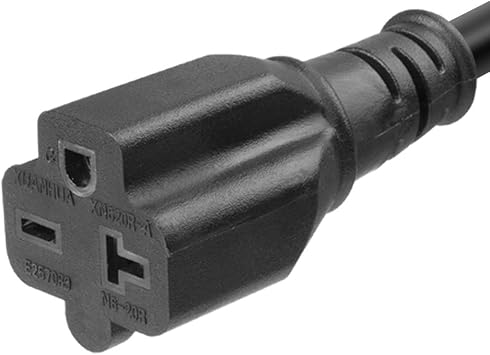 Morec Nema 5-15P to 6-20R Adapter 120V/240V Adaptor Connector 15A Household Plug to 6-20 Receptacle Adapter Cord