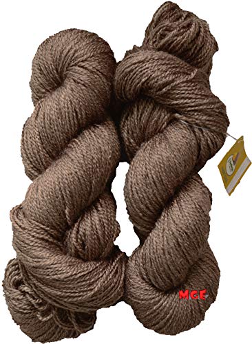 Image of M.G Enterprise RABIT Deep CoffeeCrochet Yarn 200 Soft Wool for Knitting, DIY Projects & Needle Craft
