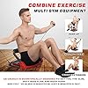 VIGGIO Ab Machine with Resistance Bands,All-in-One Ab Workout Equipment with Rebound Assist 3 Intensities,Core Strength Trainer Whole Body Exercise Fitness Equipment for Home Gym Workouts