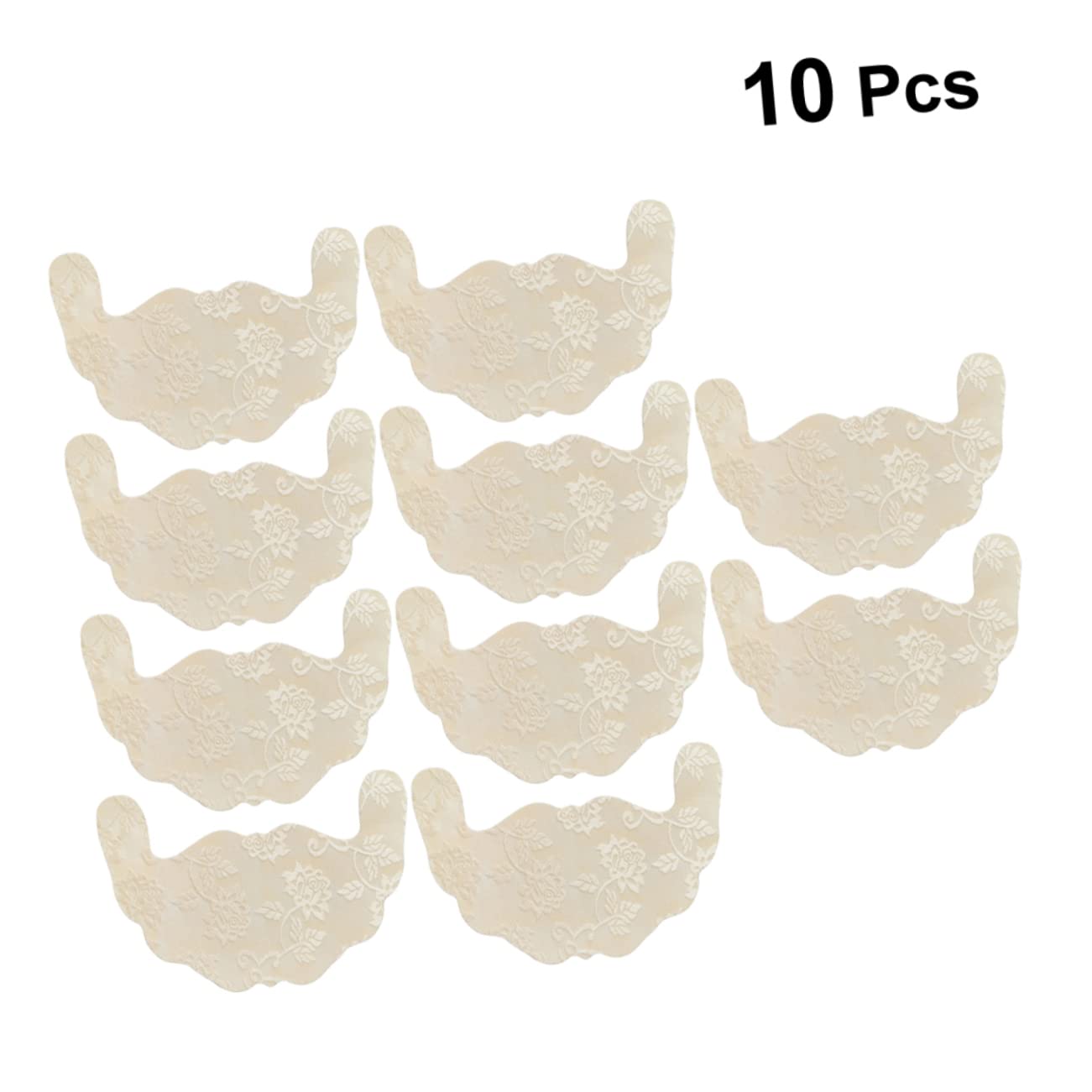 30 Piezas etiqueta engomada del sujetador invisible push up adorno de encaje de la vendimia parte superior del tubo push up sujetador sin tirantes empanadas de silicona Khaki