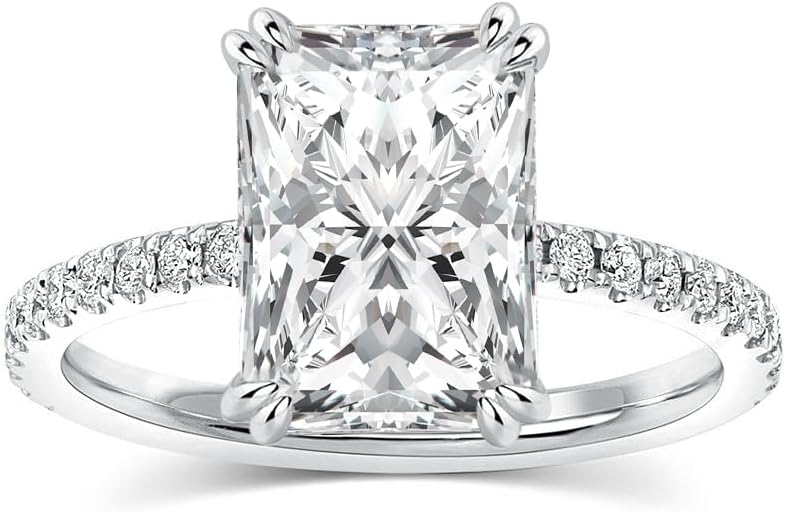 Peora Moissanite Radiant Cut Engagement Ring Review