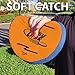 Funsparks Easy Disk Pro Orange Large - Soft Catch Flying Disc - Indoors or Outdoors Games for Kids, Toddlers or Beginner Ultimate Flying Disc - Improves Hand Eye Coordination and Focus