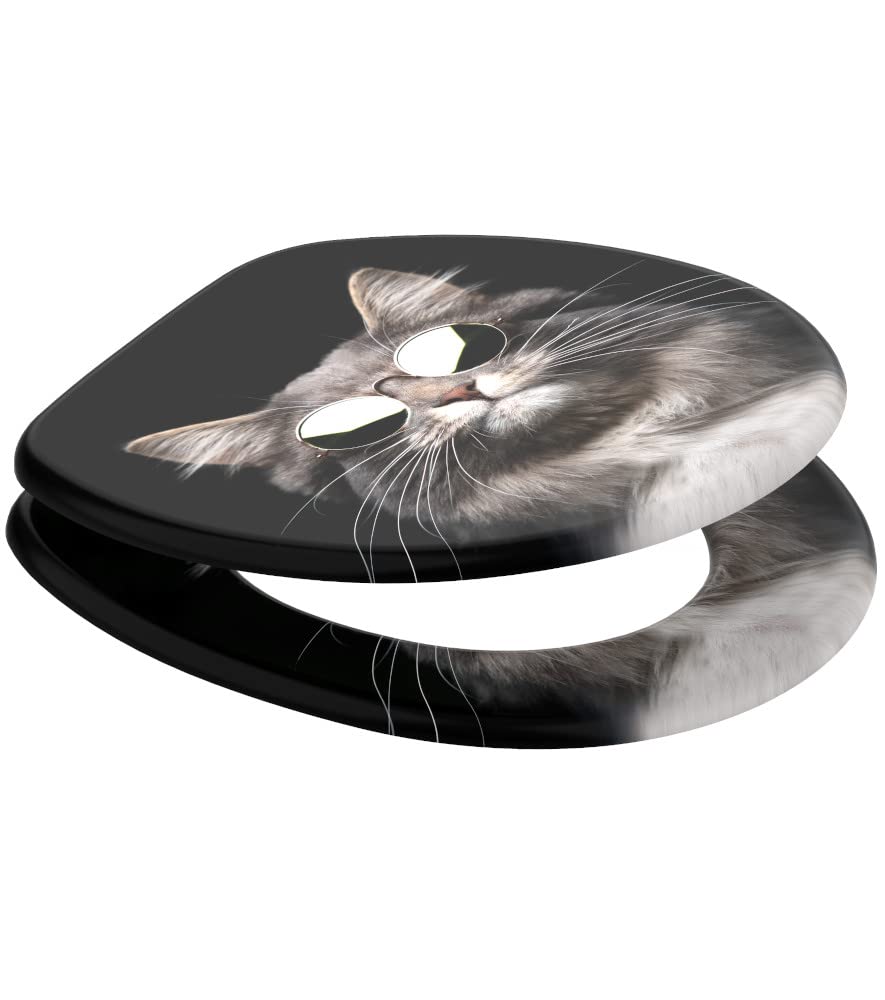 Sedile WC Con Chiusura Ammortizzata Sanilo - Legno Robustoe Design Zebra - Foto 9