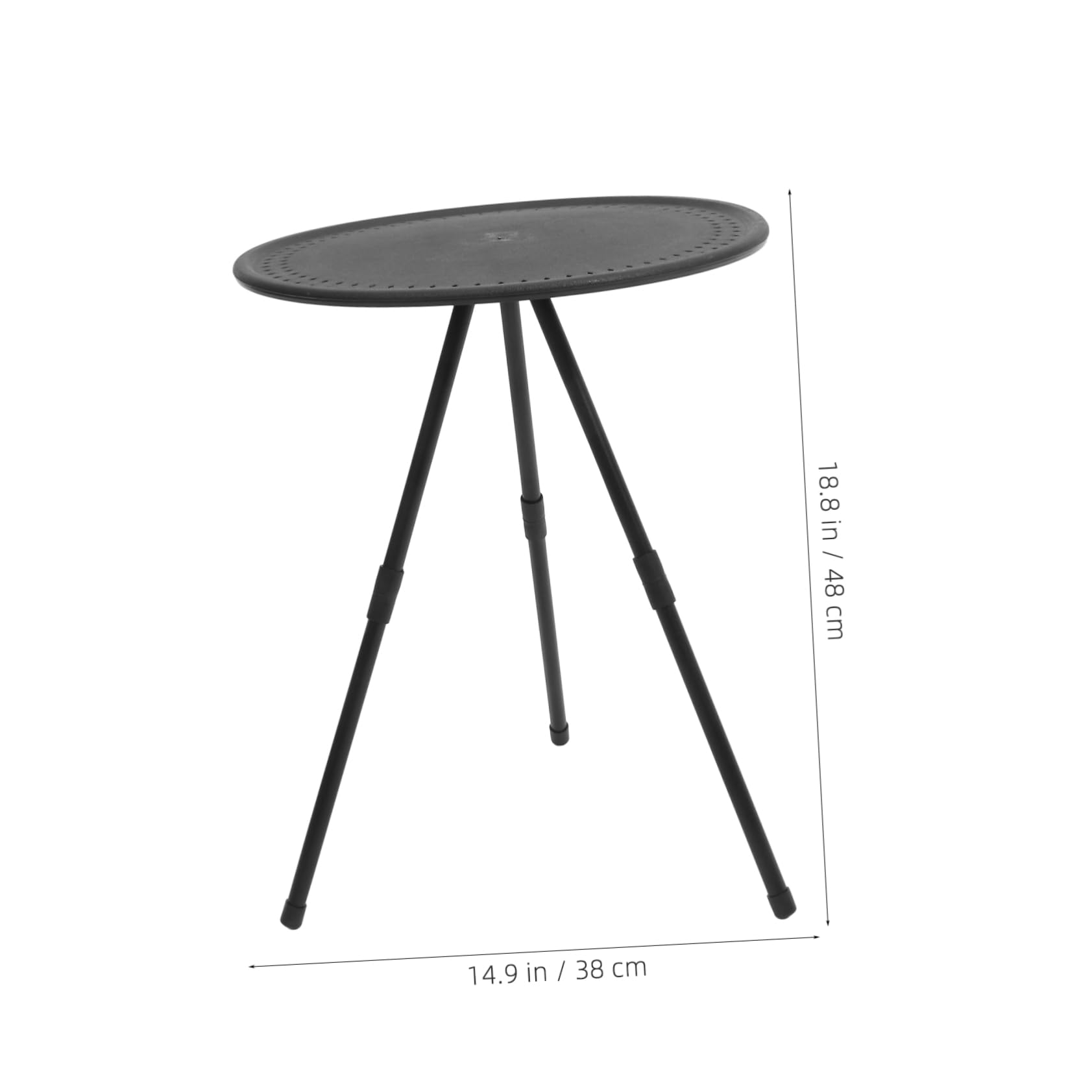 GALPADA Portable Folding Round Table Compact Height Camping Table for Outdoor Events Picnics Bbqs and Home Use Easy to Carry and Store for Hiking and Festivals