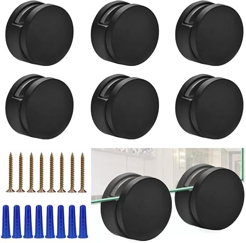 Kit de accesorios de montaje de espejo negro sin marco, soportes de espejo de aleación de zinc, soportes de montaje de espejo, abrazaderas de clips disponible en Yaxa Costa Rica