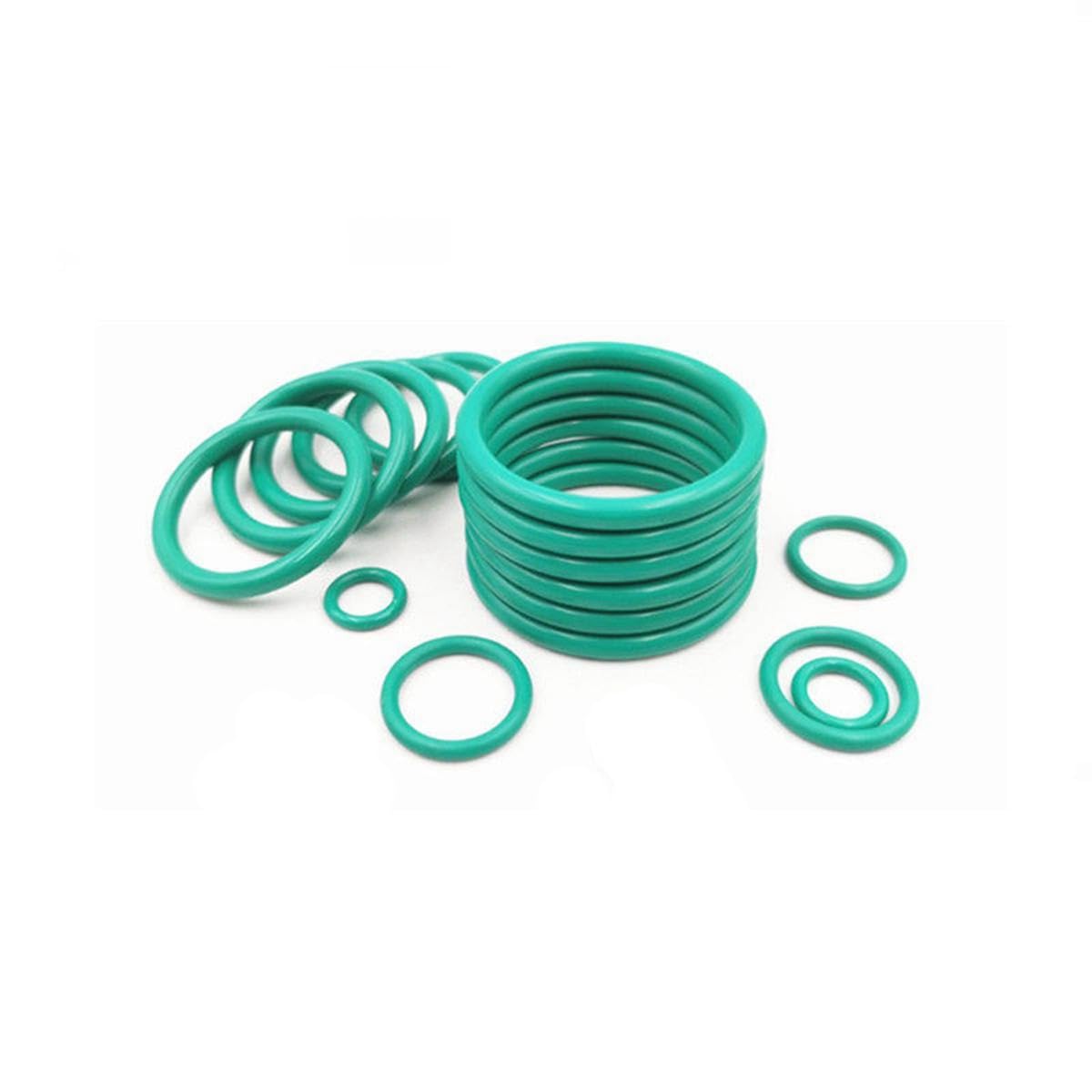 5 sztuk O-ringi z gumy fluorowej, okrągłe pierścienie uszczelniające, średnica zewnętrzna 94mm średnica wewnętrzna 86mm średnica drutu 4mm, zielony, 4x86x94mm
