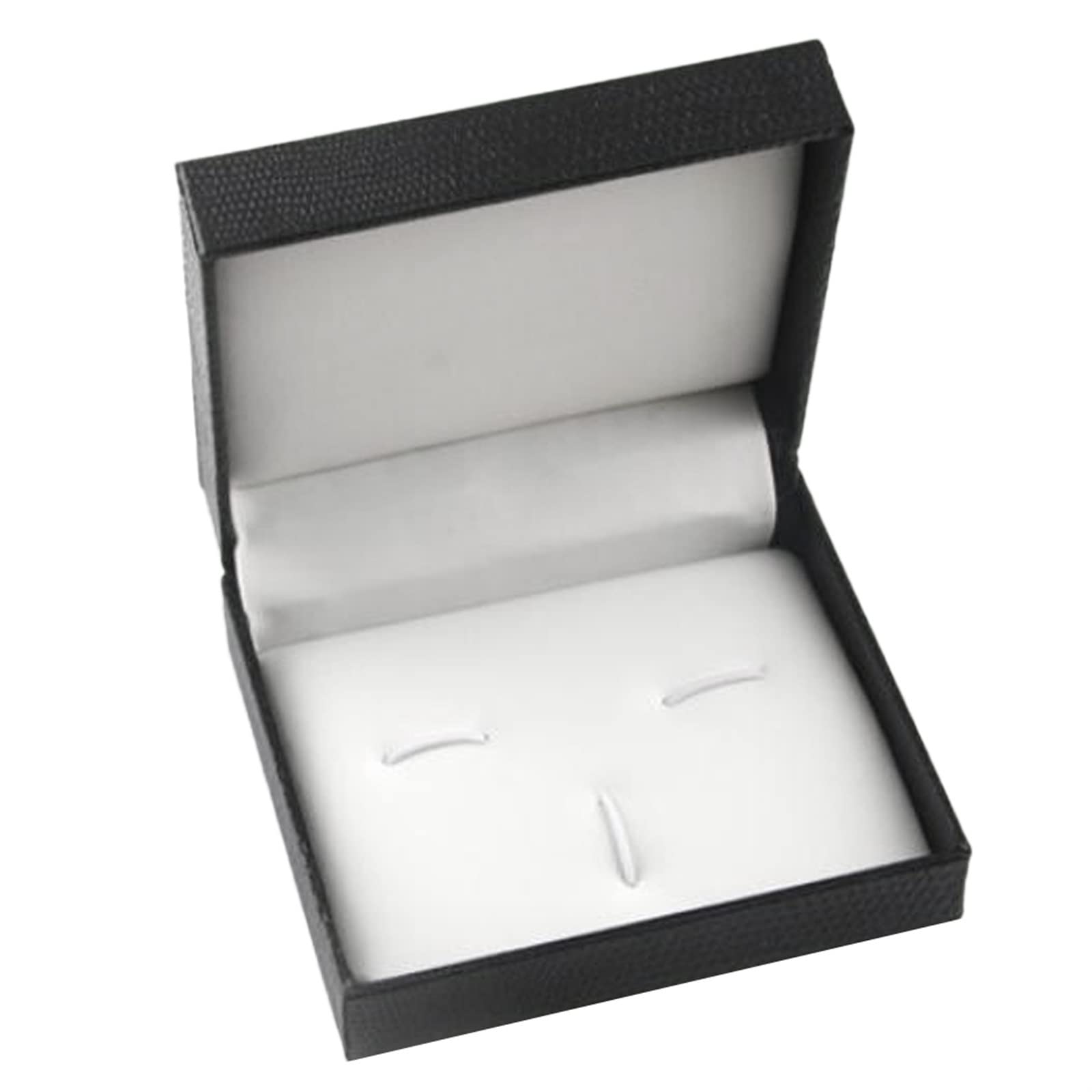 Boîte à Bijoux, boîte à Boutons de Manchette, Pince à Cravate, boîte à Bijoux, Doublure en Simili Cuir Noir