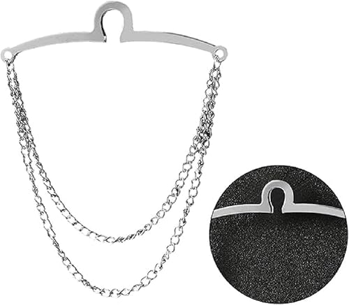 Men Tie Chain Double Chains Shirt Blouses Necktie Link Chain...