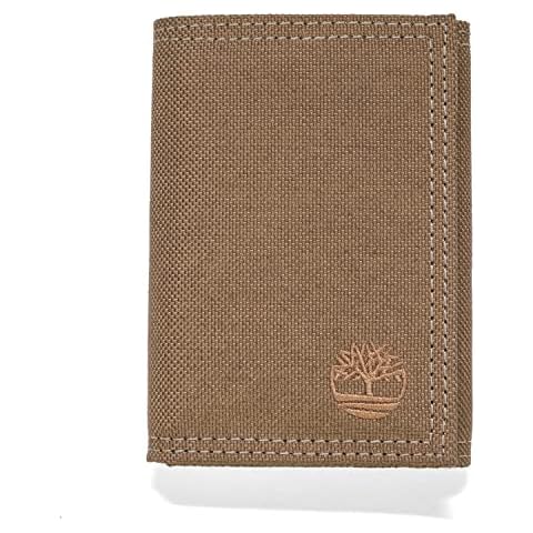 Timberland Khaki Trifold Nylon Wallet Cover