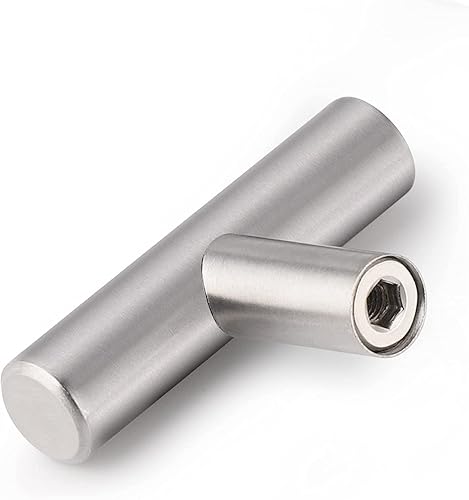 Probrico Paquete de 20 pomos de gabinete de 2 pulgadas, tiradores de níquel cepillado para cajones de cocina, manijas de gabinete de acero disponible en Yaxa Colombia