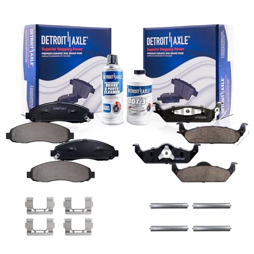 Image of Detroit Axle - Brake Pads for 2003-2004 Dodge Dakota Ceramic Brake Pads
